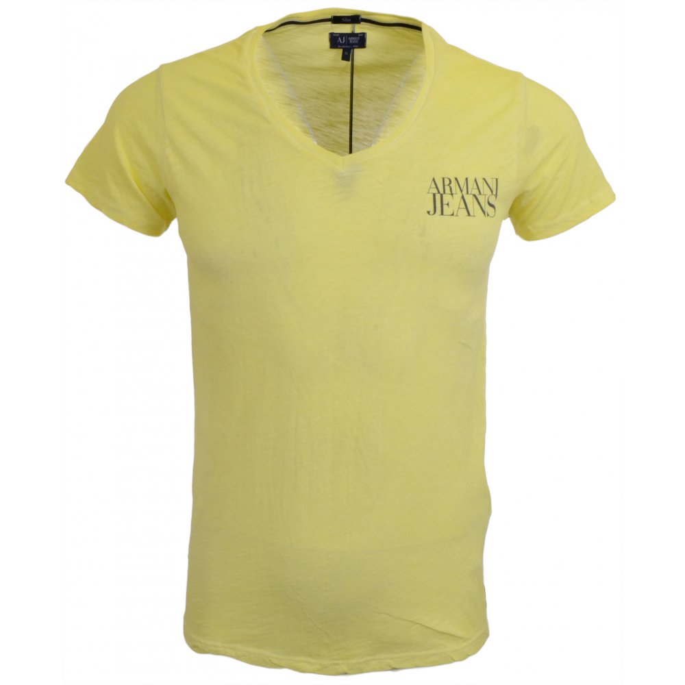 armani jeans v neck t shirt