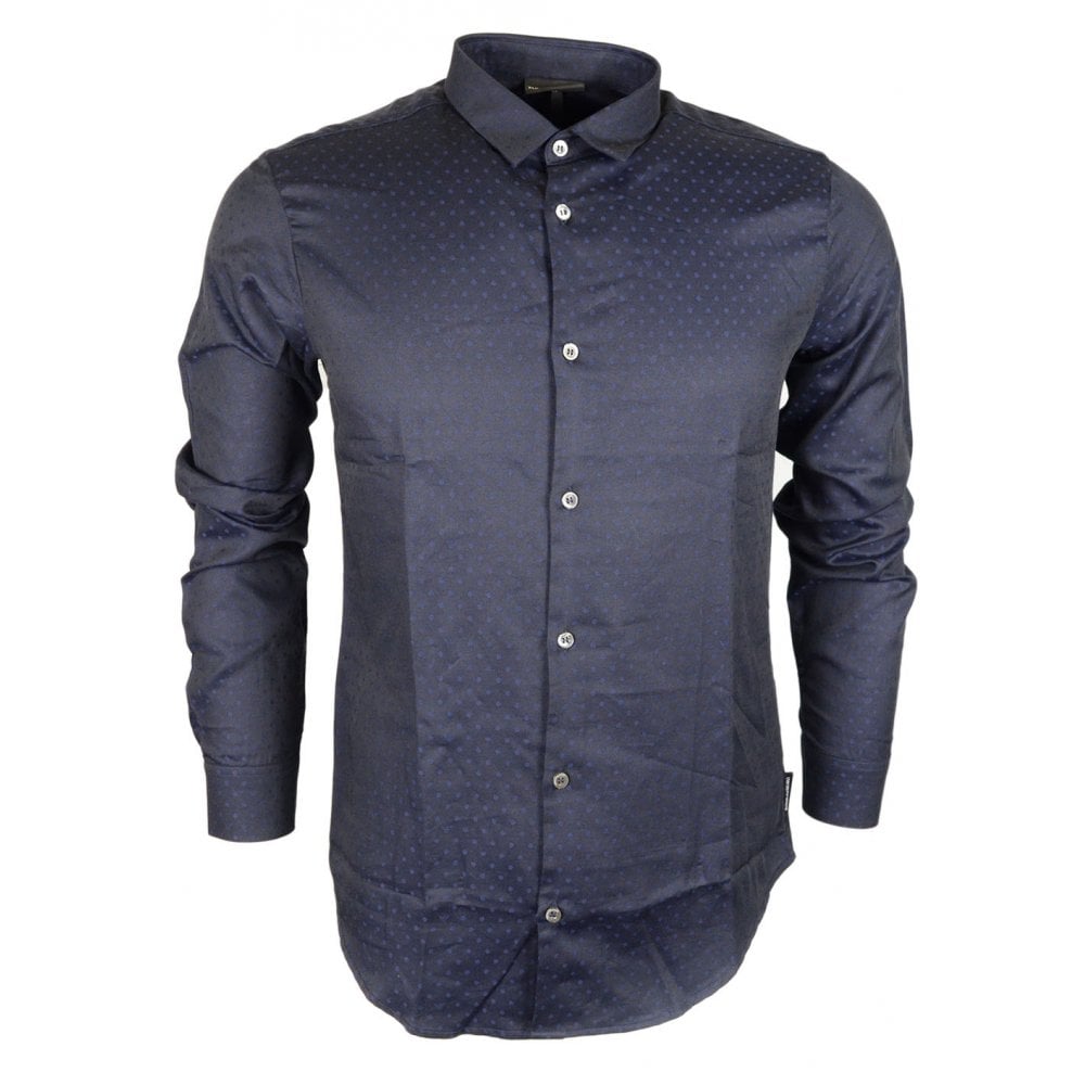 armani navy shirt